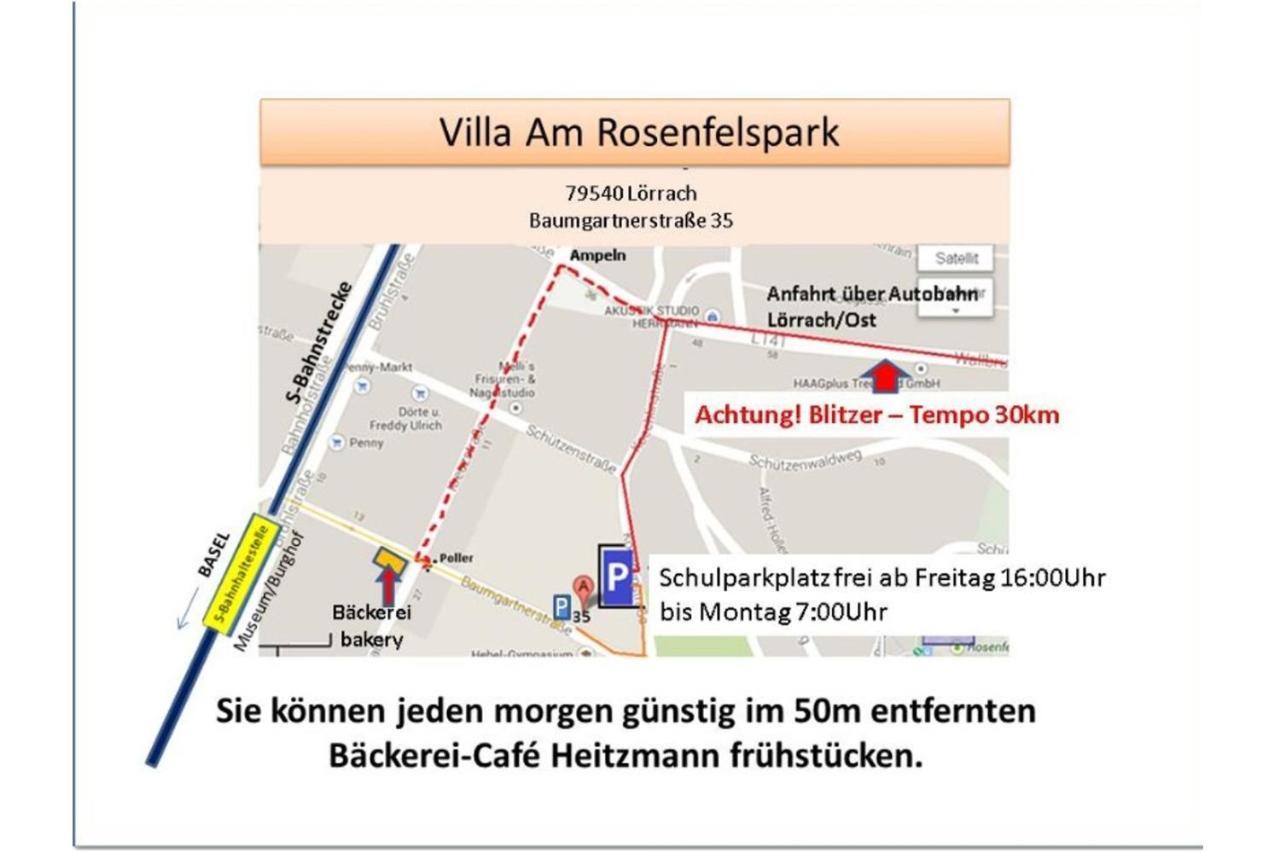 Villa Am Rosenfelspark Lörrach Εξωτερικό φωτογραφία